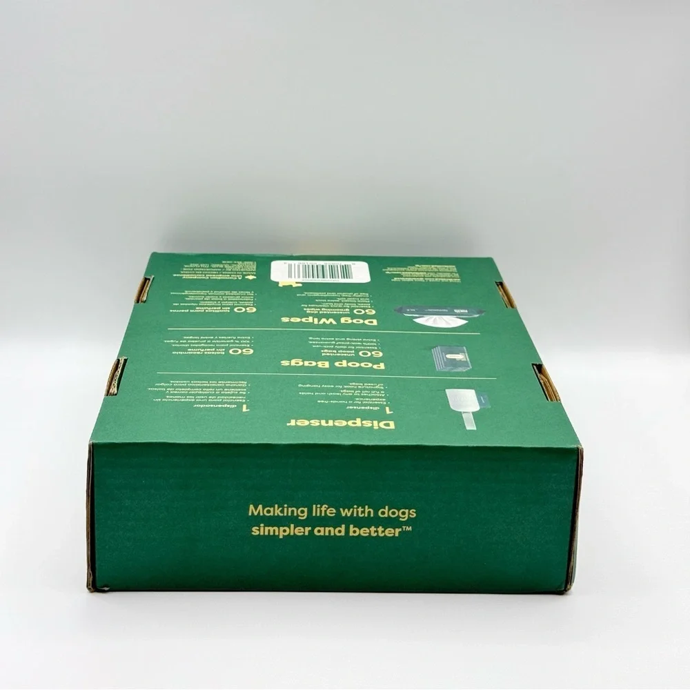 Earth Rated Unscented Dog Cleanup Kit with 60 Bags and 60 Wipes